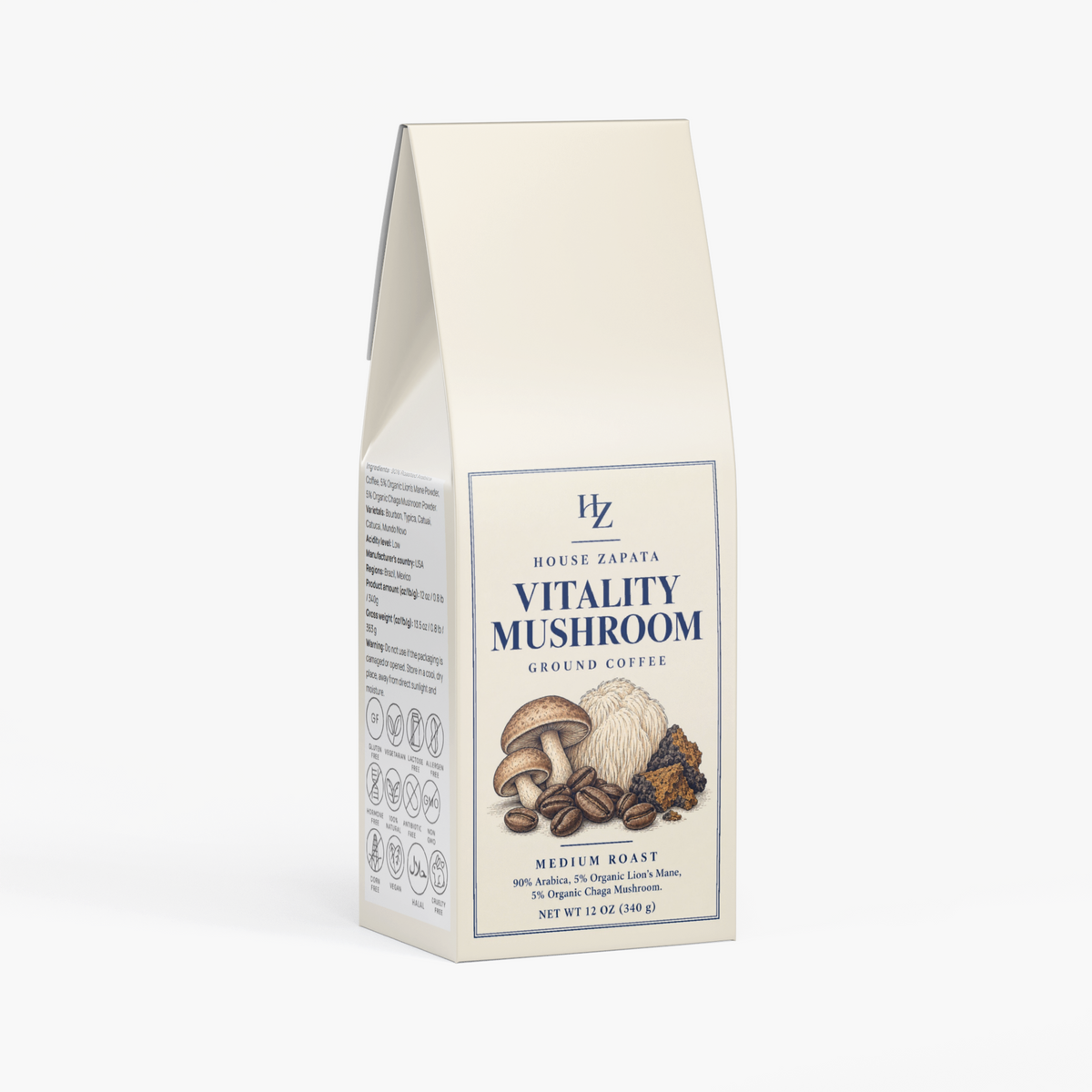 Vitality Mushroom Coffee (Medium Roast)